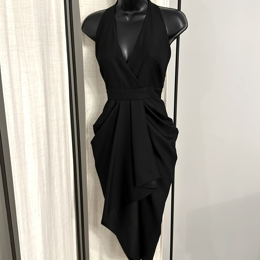 bebe Black Midi Dress